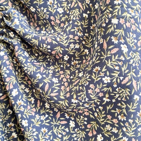 Lottie Moss Women’s Babydoll Mini Rauched Dress Sleeveless Blue Floral Size‎ M - Picture 3 of 15